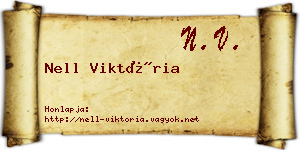 Nell Viktória névjegykártya