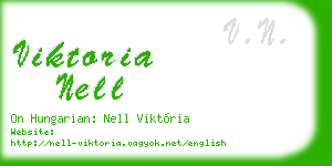 viktoria nell business card